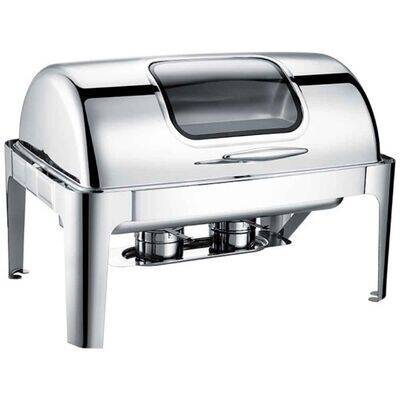 Chafing Dish Roll Top Camlı 9 L (CDR-9C) - 1