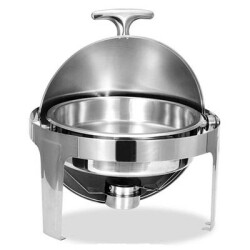 Chafing Dish Roll Top Yuvarlak 6 L (CDC-6) - 1