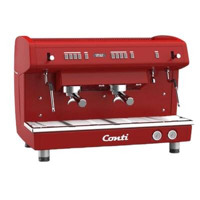 Conti Monaco X-ONE TCI Evo Tam Otomatik Espresso Makinesi, 2 Gruplu, Kırmızı - 1