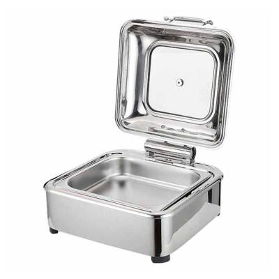 Epinox CDH-6G Hidrolik Kapaklı Chafing Dish, 6 L 2/3 - 1