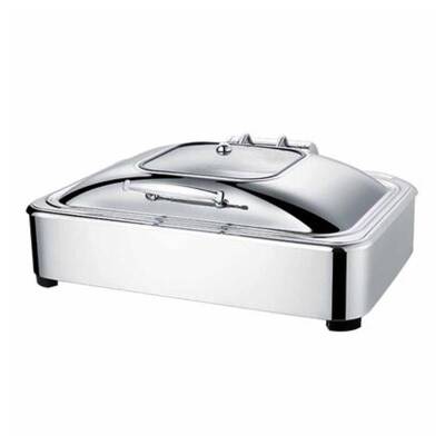 Epinox CDH-9G Hidrolik Kapaklı Gömme Chafing Dish, 9 L - 1