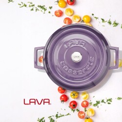 Lava Döküm Çok Amaçlı Yayvan Tencere. Trendy Serisi Çap(Ø)28cm. - LV Y ST 28 K2 - 6