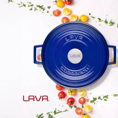 Lava Döküm Çok Amaçlı Yayvan Tencere. Trendy Serisi Çap(Ø)28cm. - LV Y ST 28 K2 - 5