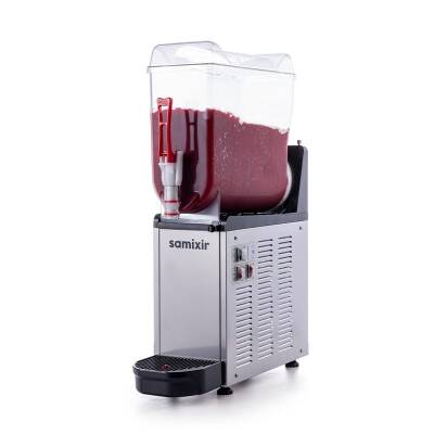 Samixir SLUSH12 Mono Ice Slush Granita Milkshake ve Soğuk Meyve Suyu Dispenseri, 12 L, Inox - 1