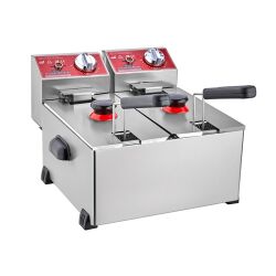 SilverInox 2141 Fritöz, 3+3 L, Elektrikli - 2