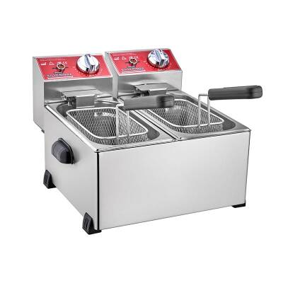 SilverInox 2141 Fritöz, 3+3 L, Elektrikli - 1