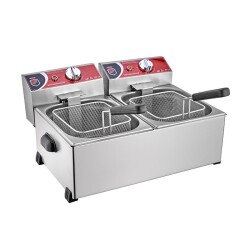 SilverInox 2143 Fritöz, 5+5 L, Elektrikli - 2