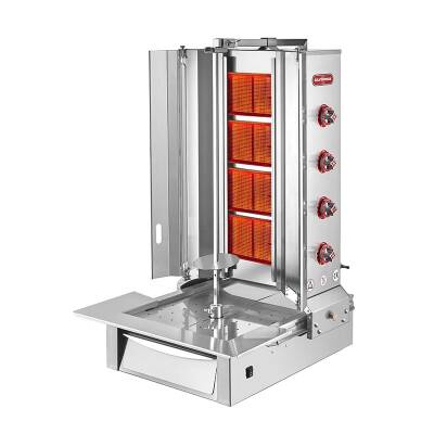 SilverInox 2166-A4 Alttan Motorlu Döner Ocağı, 4 Radyanlı, Doğalgazlı - 1