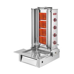 SilverInox 2166-A4 Alttan Motorlu Döner Ocağı, 4 Radyanlı, Doğalgazlı - 2