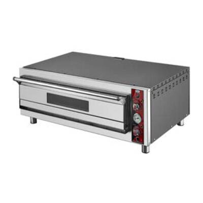 SilverInox PF-52 25 cm x 4 Pizza Kapasiteli Tek Katlı Pizza Fırını, Elektrikli - 1