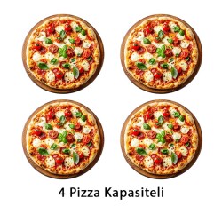 SilverInox PF-52 25 cm x 4 Pizza Kapasiteli Tek Katlı Pizza Fırını, Elektrikli - 2