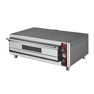 SilverInox PF-62 4 30 cm x 4 Pizza Kapasiteli Tek Katlı Pizza Fırını, Elektrikli - 1