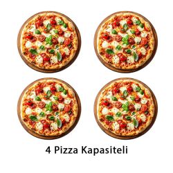 SilverInox PF-62-G 30 cm x 4 Pizza Kapasiteli Tek Katlı Pizza Fırını, LPG'li - 2