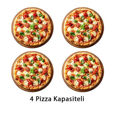 SilverInox PF-62-G 30 cm x 4 Pizza Kapasiteli Tek Katlı Pizza Fırını, LPG'li - 2