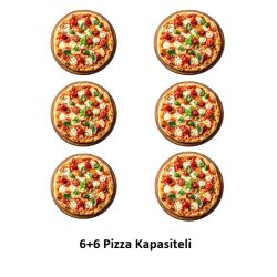 SilverInox PF-92-D 30 cm x 12 Pizza Kapasiteli Çift Katlı Pizza Fırını, Elektrikli - 2