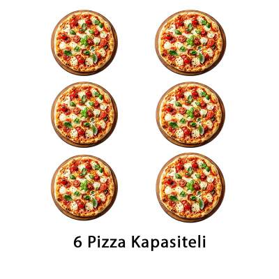 SilverInox PF-92-G 30 cm x 6 Pizza Kapasiteli Tek Katlı Pizza Fırını, Doğalgazlı - 2