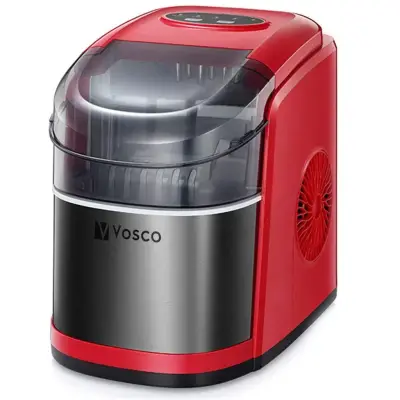 Vosco VHZB-12C Ev Tipi Buz Makinesi 12 kg/gün Kapasiteli, Kırmızı - 1