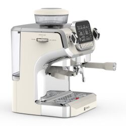 Vosco VST-520ECB Öğütücülü Barista Espresso Kahve Makinesi, 1 Gruplu, Beyaz - 3