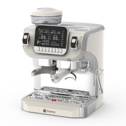 Vosco VST-520ECB Öğütücülü Barista Espresso Kahve Makinesi, 1 Gruplu, Beyaz - 2